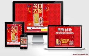 PHP单页下单商城源码 茅台酒下单页-龙之小站资源屋