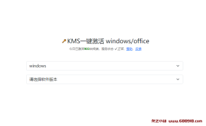 kms.cx：KMS在线激活工具-龙之小站资源屋