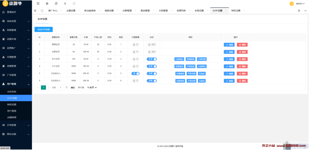 2024最火的资源牛知识付费系统小程序+PC+H5三端数据互通支持采集资源开源版-龙之小站资源屋